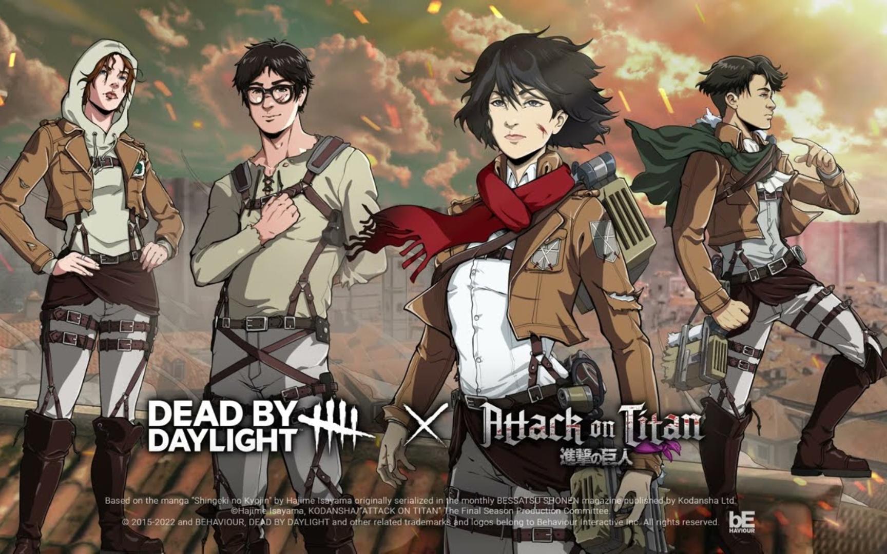 dead by daylight attack on titan survivor menu theme