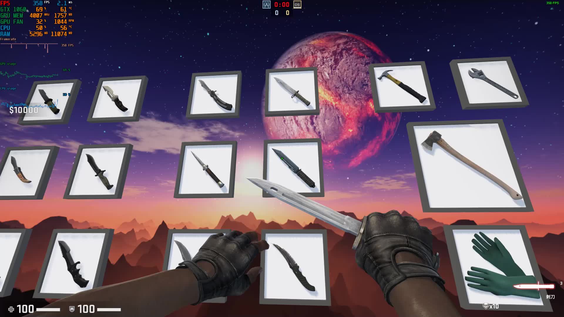 csgo现有刀展示创意工坊