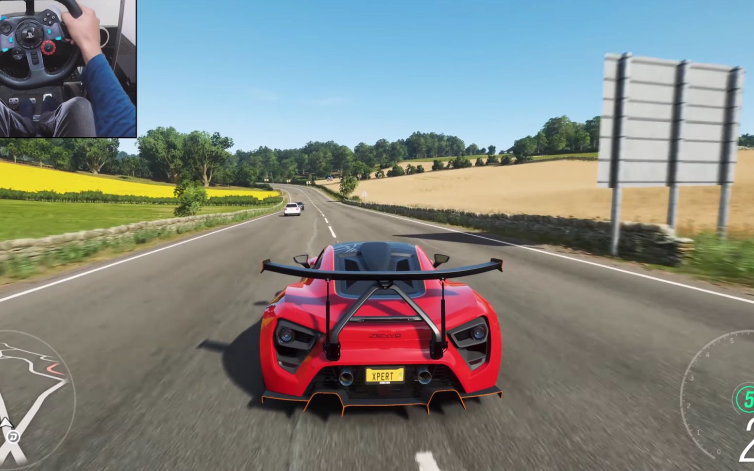 zenvo tsr-s - 极限竞速:地平线4 logitech g29 gameplay_哔哩哔哩