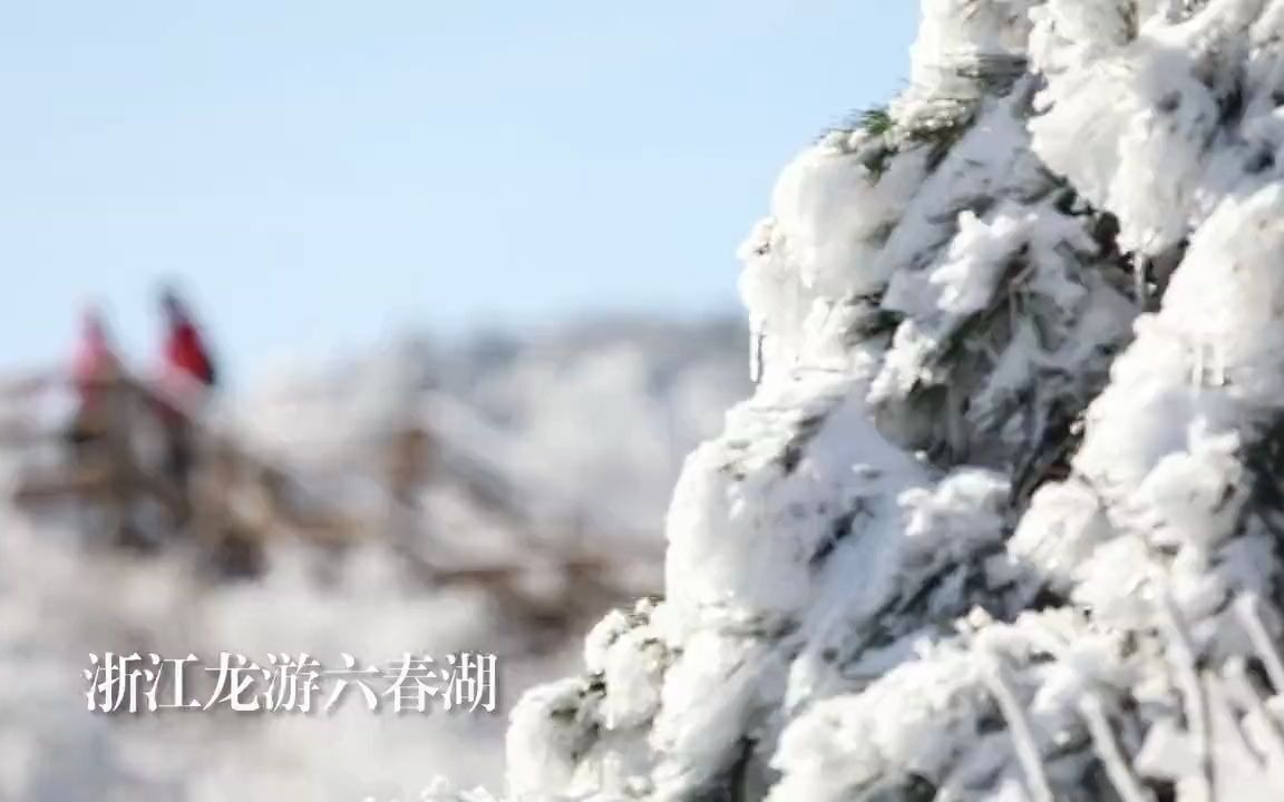 华东最美雪景——浙江龙游六春湖,看雪何必去雪乡!哔哩哔哩bilibili