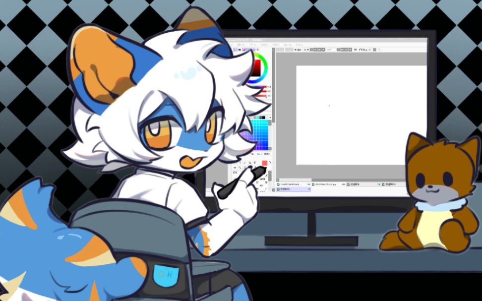 兽设拍卖第四期,是一只帅气,热爱冒险的小狼哦