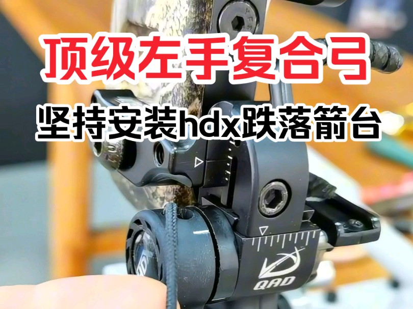 目前全球顶级之一的bear熊牌坚持eko左手复合弓安装qad hdx跌落箭台
