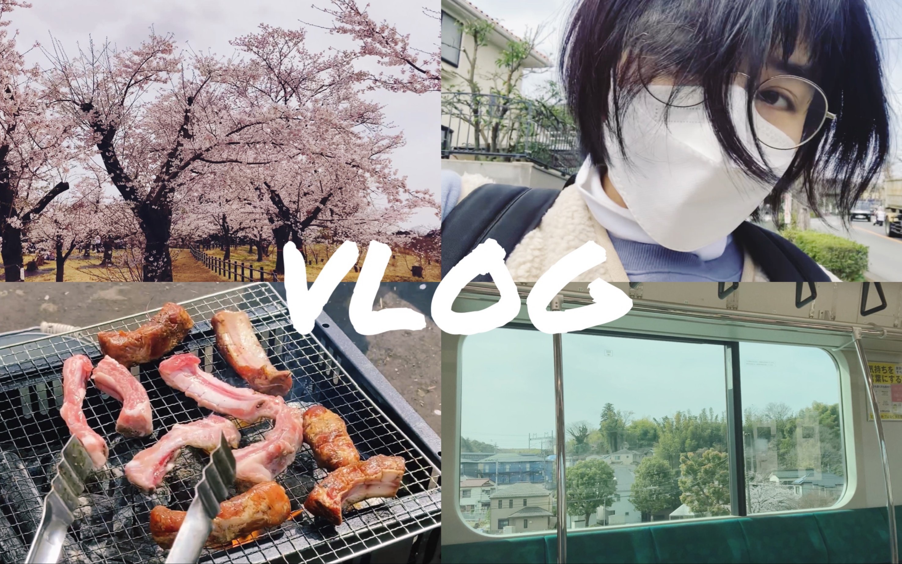 vlog2 l日本留学生活日常l横滨l春假l樱花与BBQ哔哩哔哩bilibili