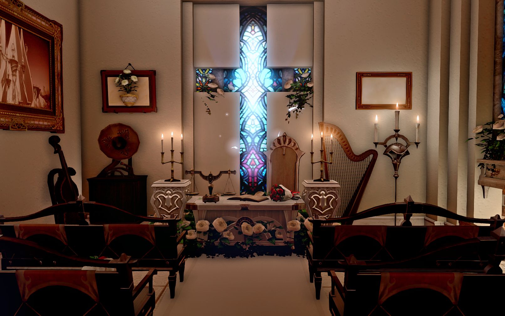 ff14装修个人房间教堂忏悔室祷告室