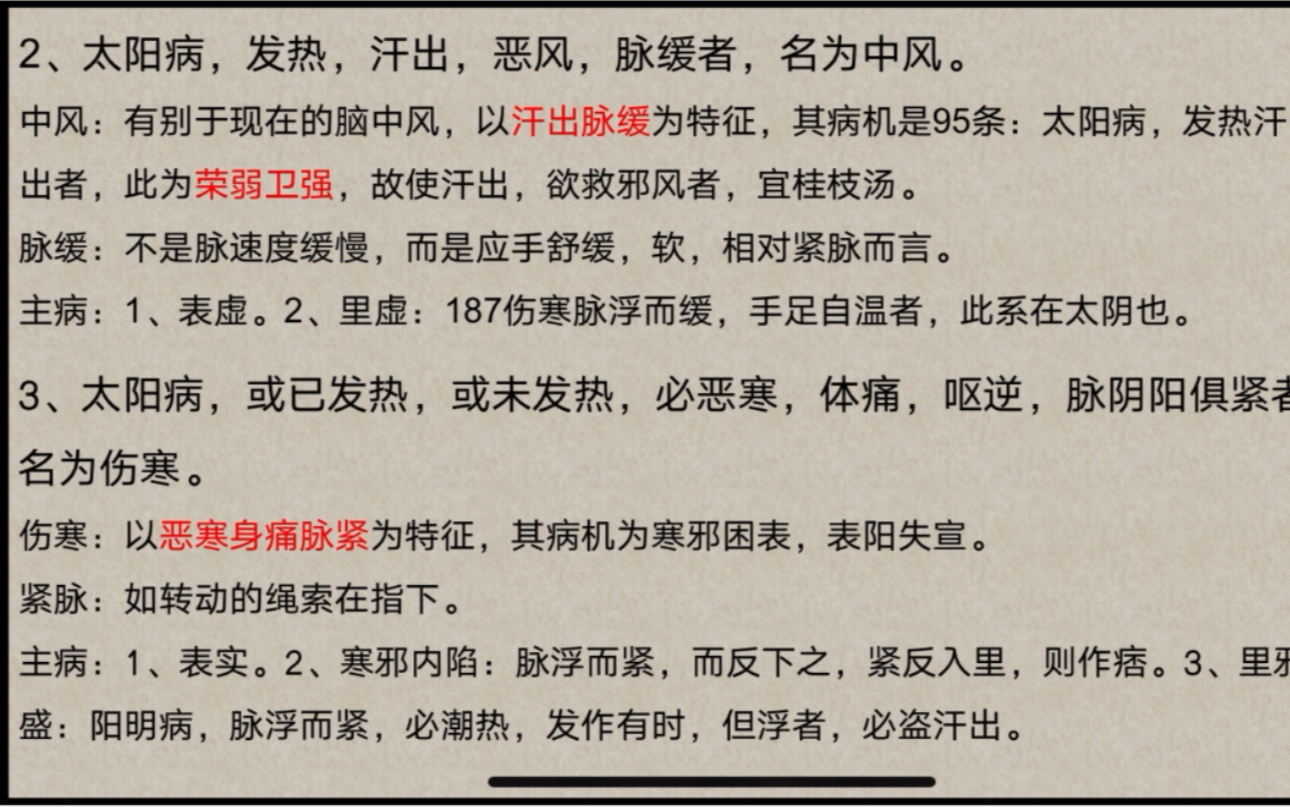 伤寒论太阳中风、太阳伤寒证哔哩哔哩bilibili