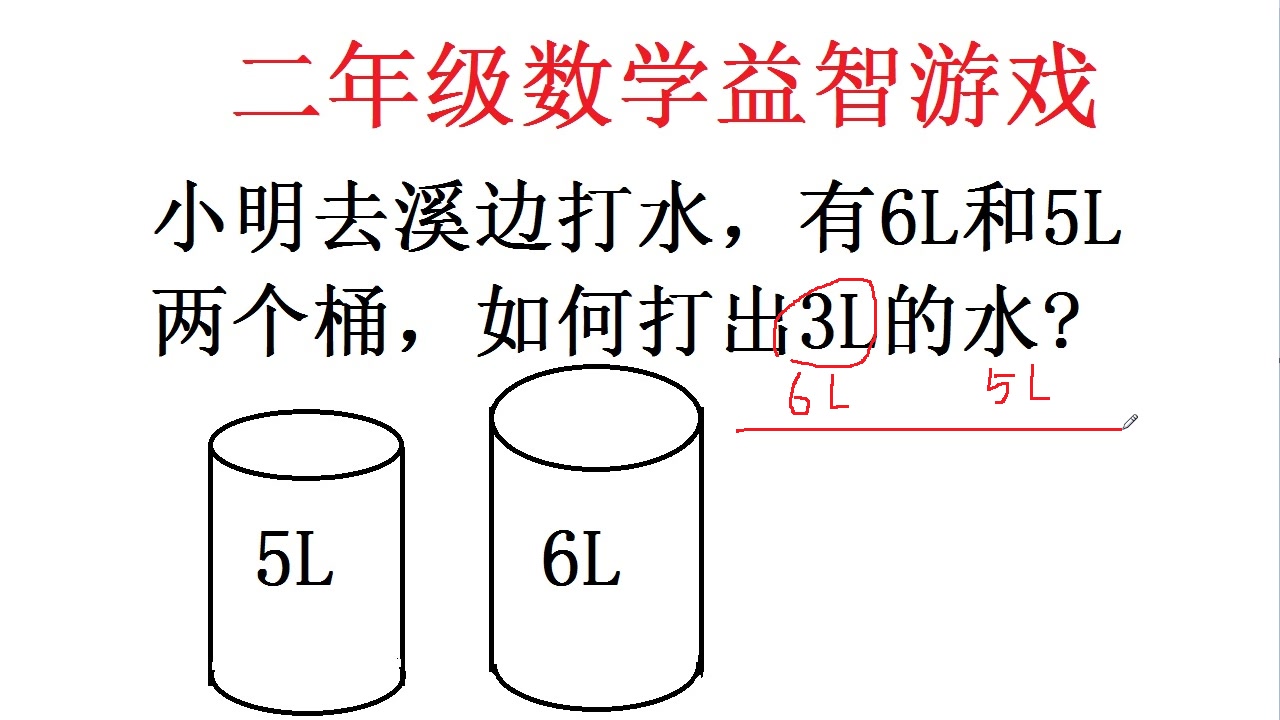 小学二年级数学奥数题,如何打出3升的水,难倒许多家长,来试试哔哩哔哩bilibili