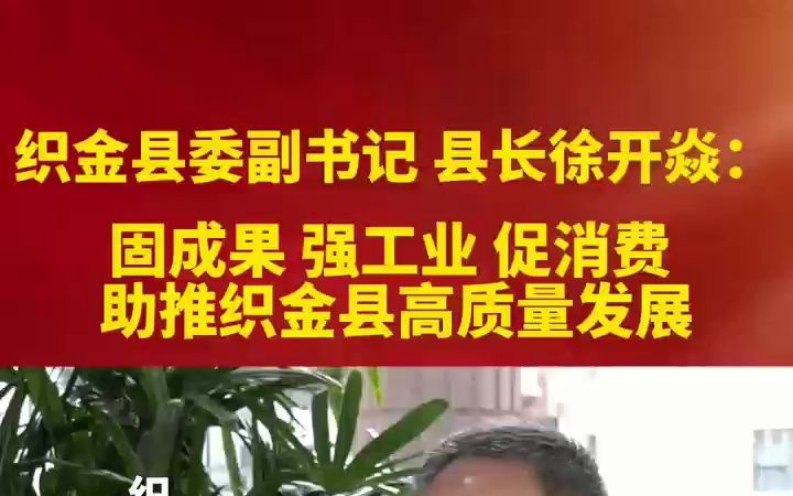 织金县委副书记 县长 徐开焱:固成果 强工业 促消费 助推织金县高质量发展哔哩哔哩bilibili