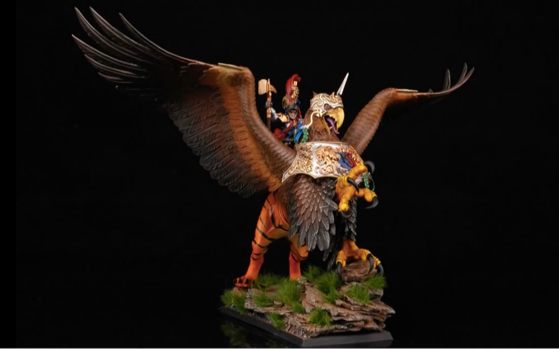 【转】生肉 战锤aos 棋子 buypainted 如何涂装帝国 狮鹫/empire