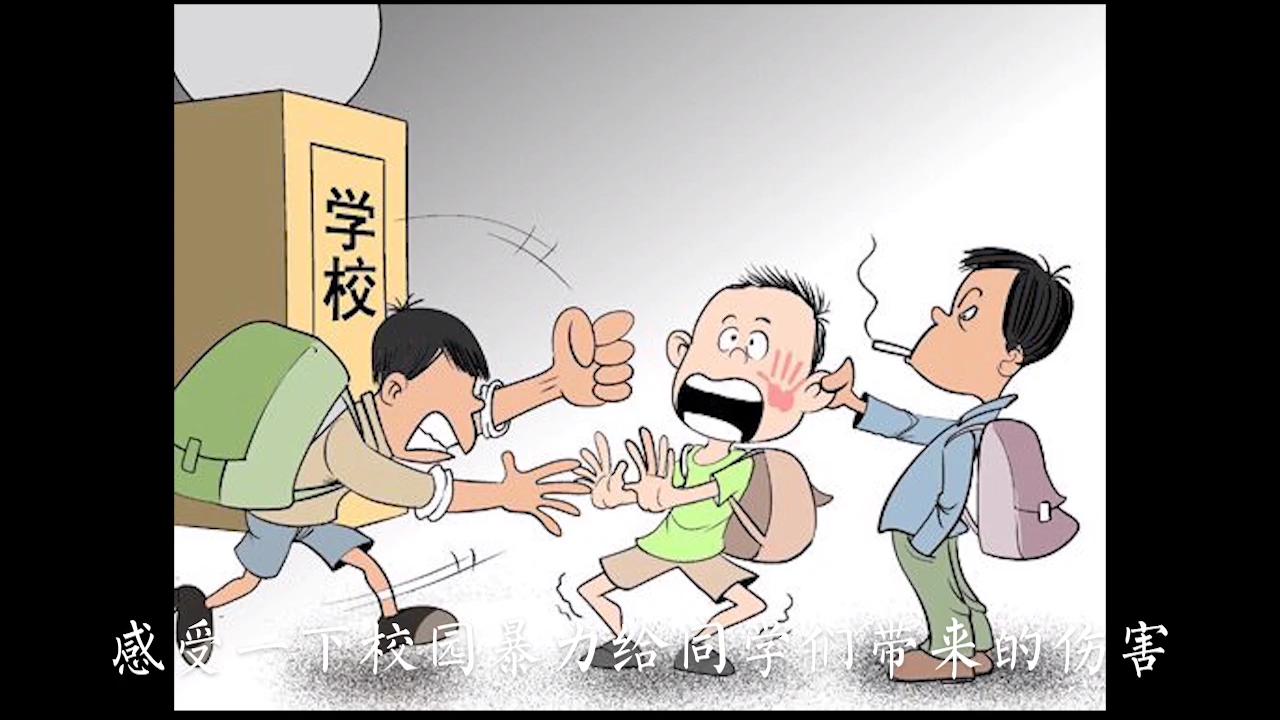 对校园暴力说不校园暴力受害者反