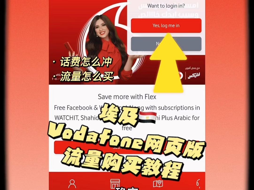 埃及Vodafone买流量教程~网页版!哔哩哔哩bilibili