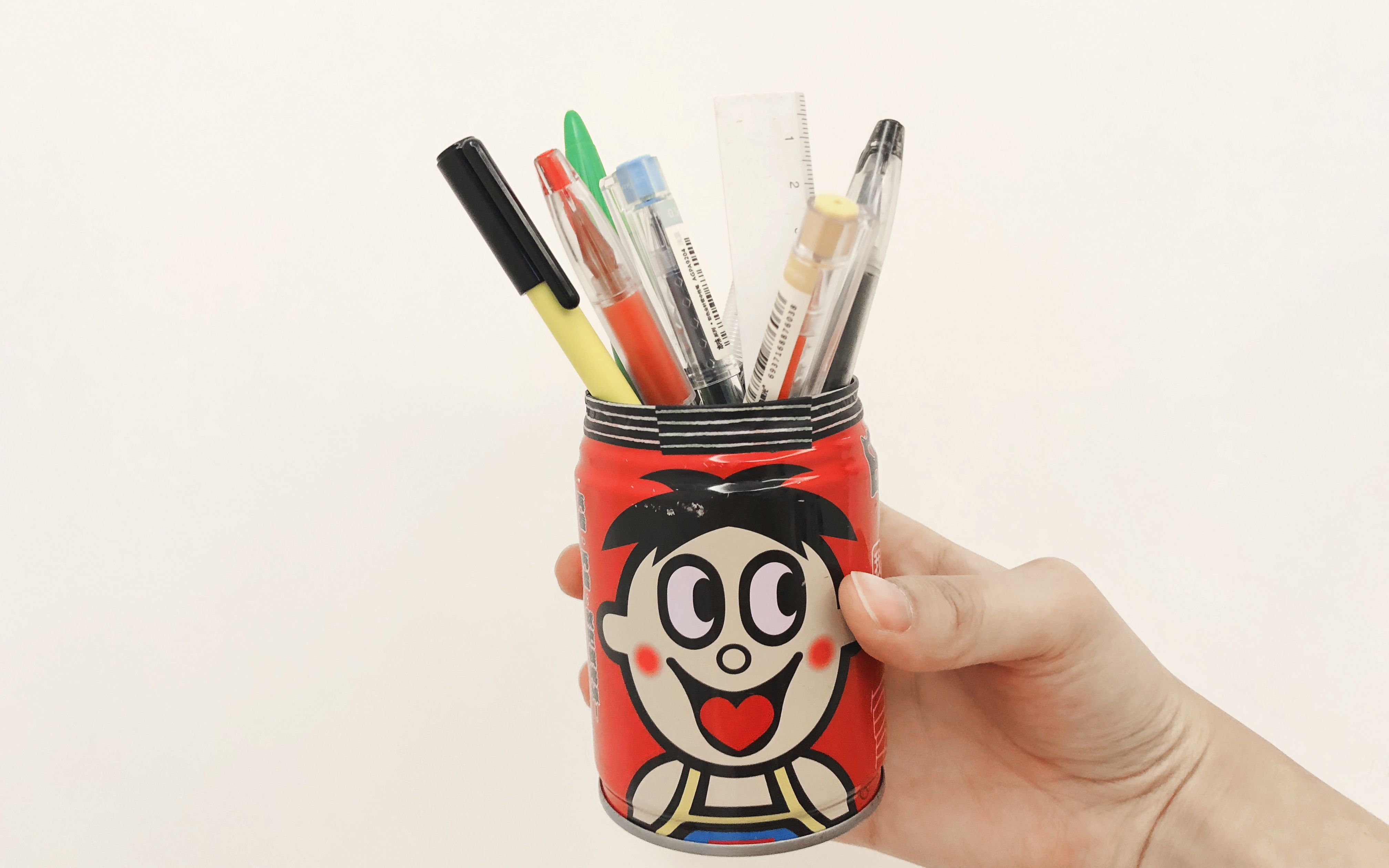 收纳笔筒我要旺仔牛奶笔筒