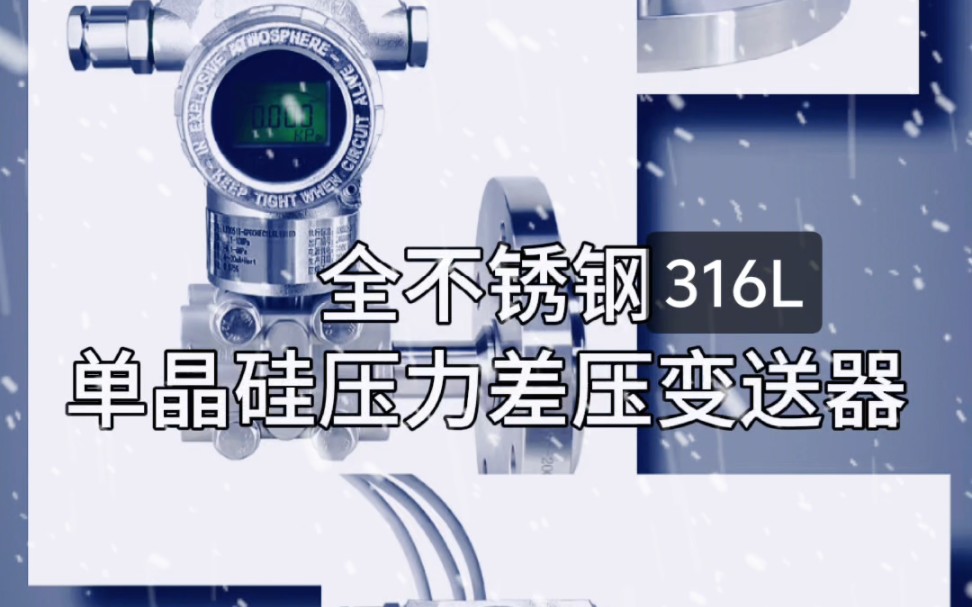 316L壳体压力/差压变送器,铸铝合金/304/316/316L壳体压力,哈C/钽/钛/镀金膜片定制,2205法兰 2205冲洗环定制 #不锈钢压力变送器哔哩哔哩bilibili