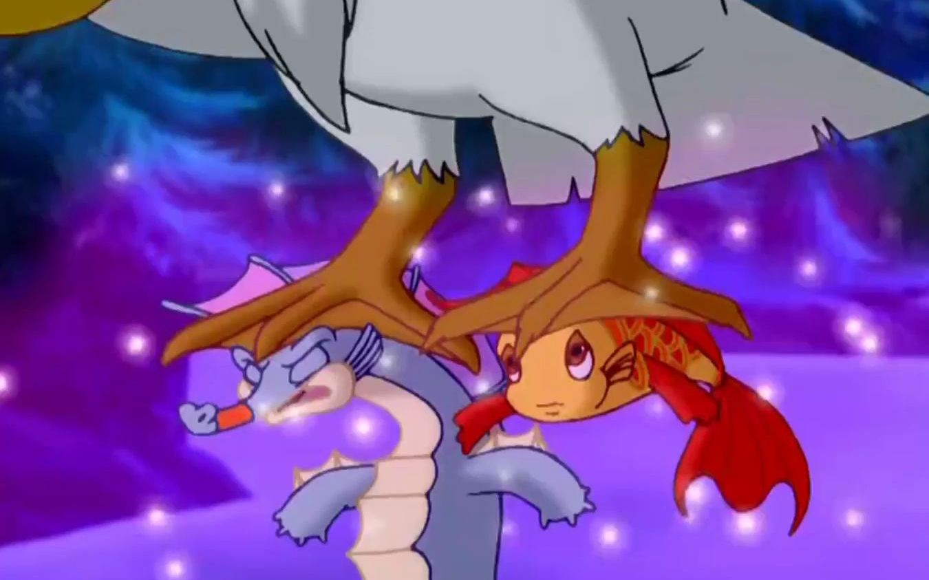 【小鲤鱼】泡泡阿酷被定住,鹈鹕太累了,踩着他们的身体休息