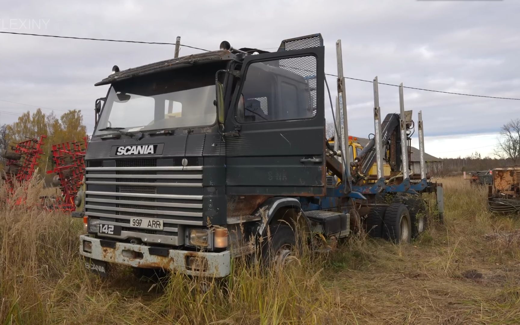 启动一台停放5年的斯堪尼亚r142hl (v8)