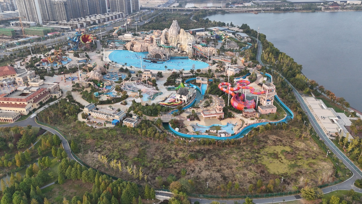 无人机,地点:象湖西堤玛雅乐园.