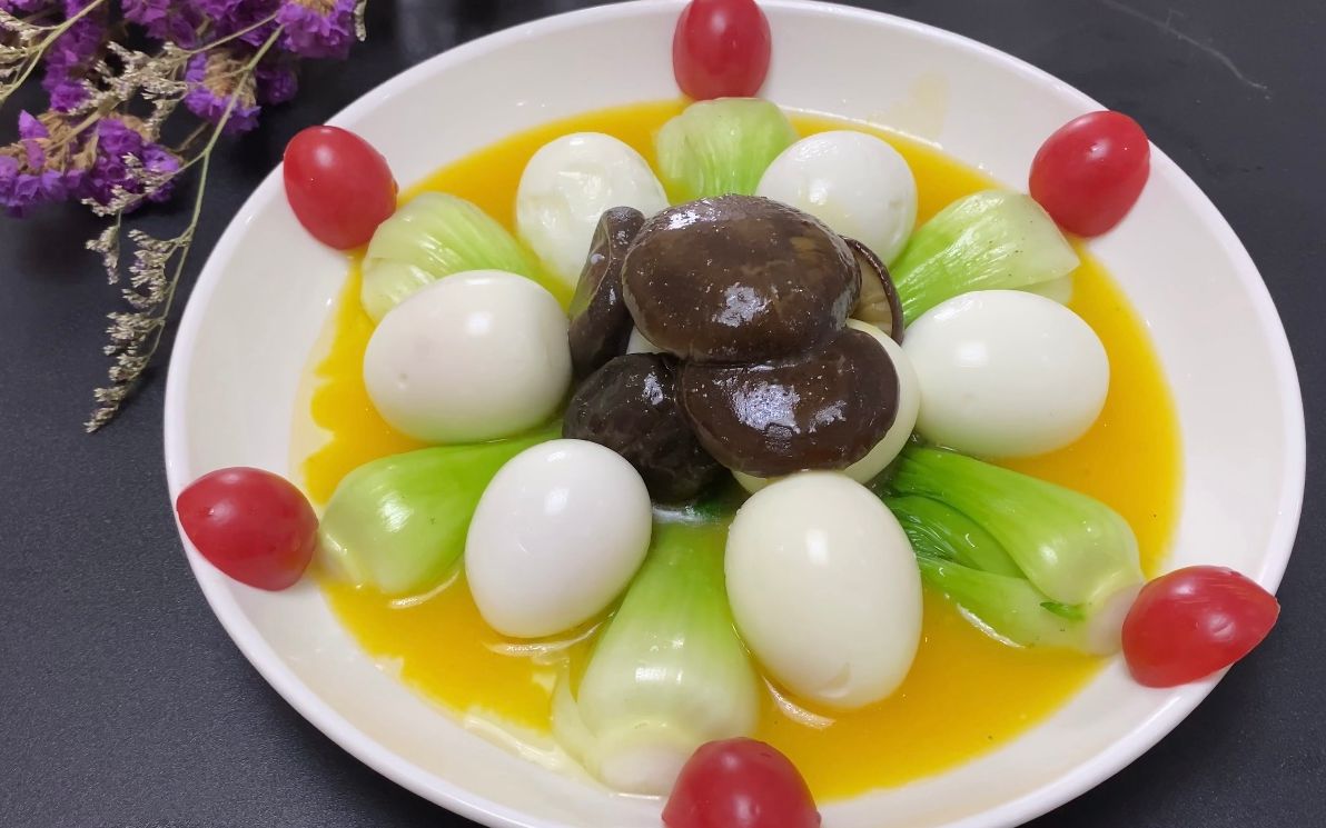 中国名菜"花菇无黄蛋"没有20年手艺不要说会做,大厨现场演示!