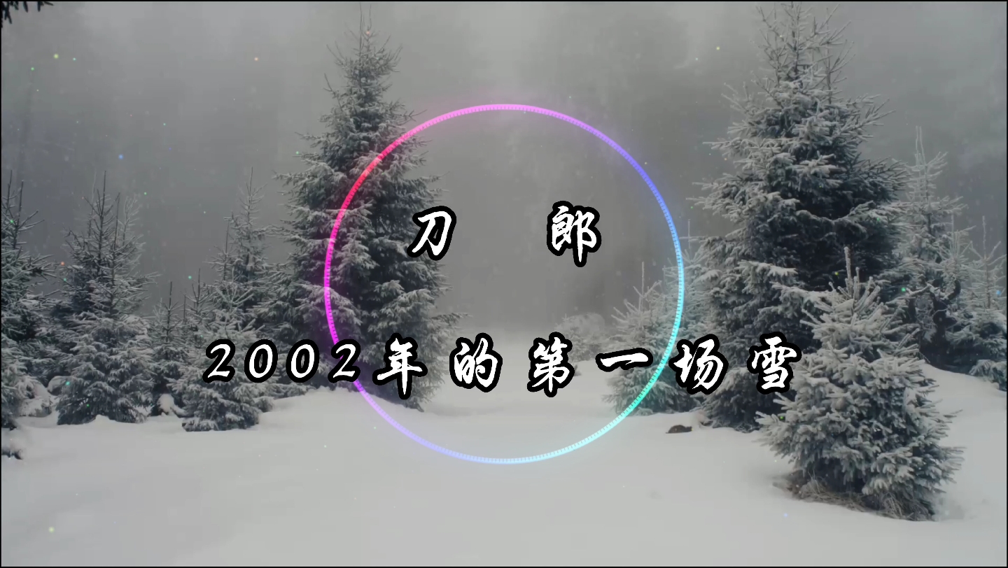 [图]【4K·纯享】刀郎 《2002年的第一场雪》动态音乐 为粉丝（小程序员一枚）点歌