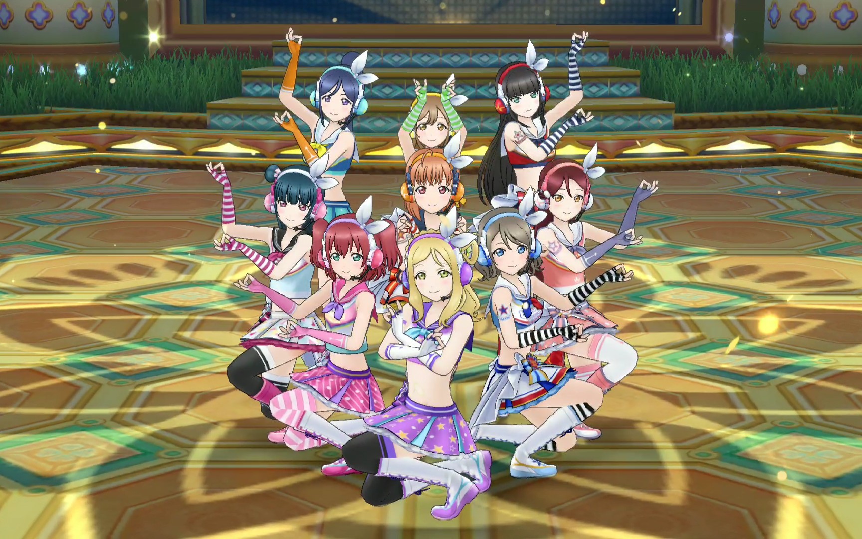 llas aqours啦服啦队(sr)九人 mv