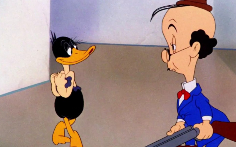 [图]【华纳动画】渣翻 乐一通 达菲鸭 一只嘎嘎叫的聪明鸭 Looney tunes- the wise quacking duck(1943)