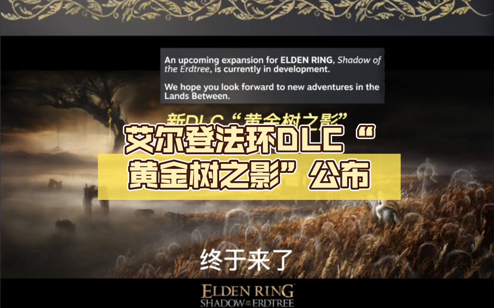 [图]艾尔登法环DLC“黄金树之影”公布