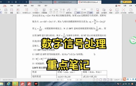 [图]数字信号处理笔记 知识点 试题及答案 专业课 复习资料 学习笔记 重点笔记 期末考试 考研