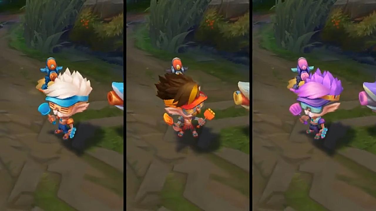 [英雄联盟]泳池派对炫彩皮肤,你更喜欢哪一款?_哔哩哔哩_bilibili