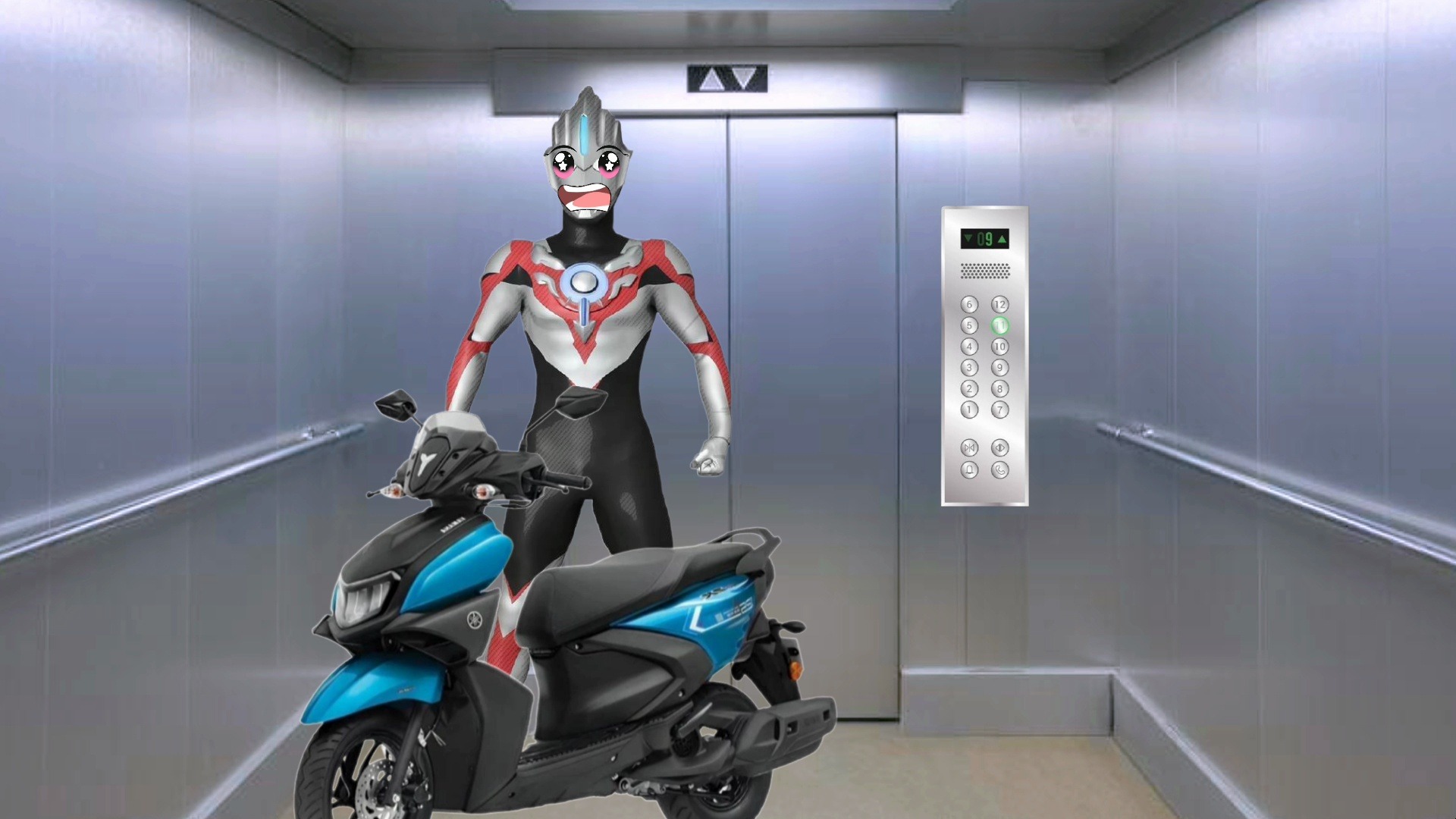 电动车不能推进电梯里