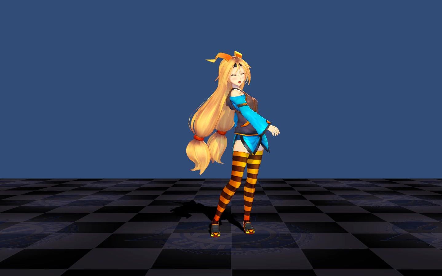 制作3d动画美少女动作花絮