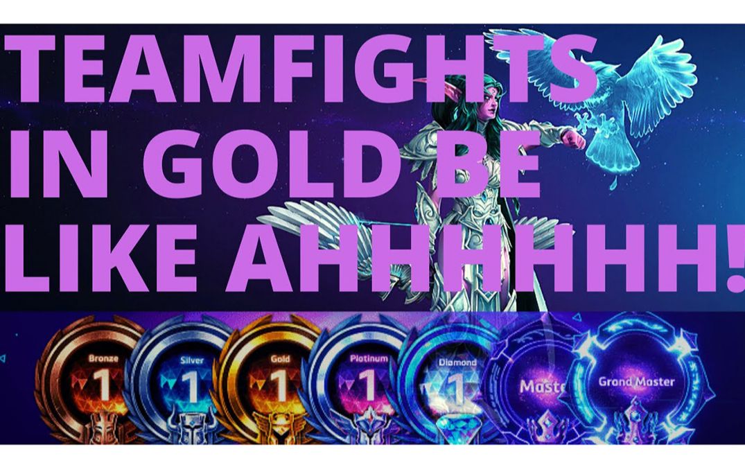 泰兰德 Tyrande Starfall  Gold Teamfights be like AHHH! FEAT JUN!  Gold 5 B2GM S4哔哩哔哩bilibili