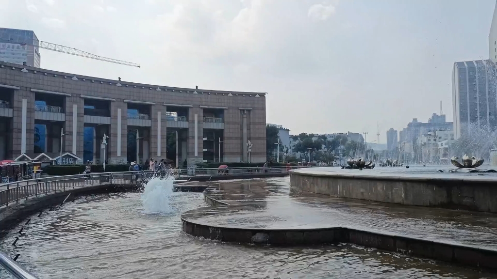 泉城广场喷泉2024年8月31日上午场