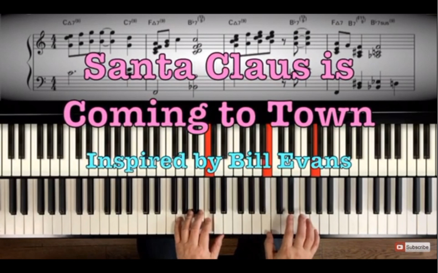 [图]【爵士钢琴】练好这首歌，等节日的时候弹Santa Claus is Coming to Town