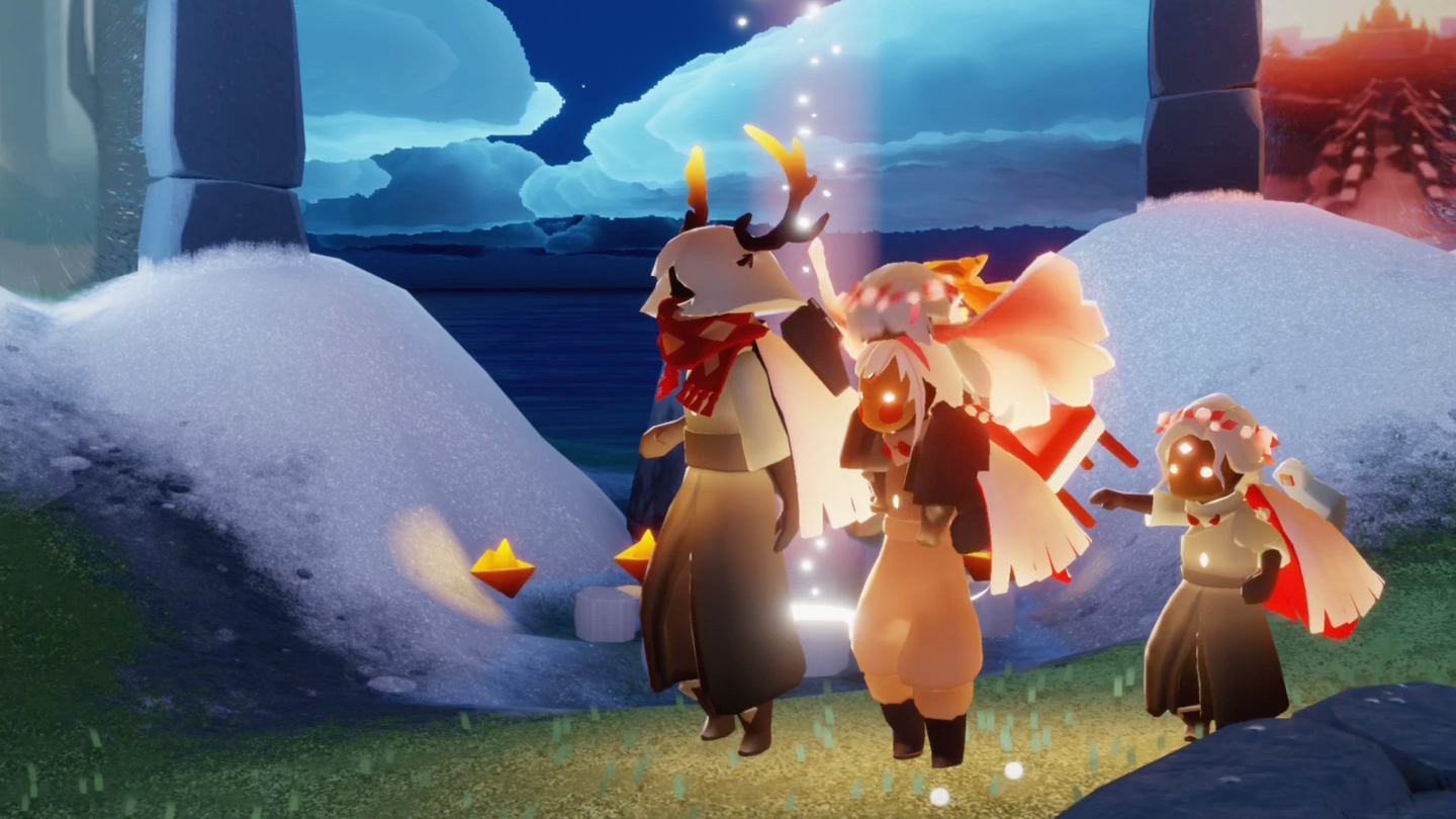 光遇近期发起背背剪辑～都是跑图的时候偷偷录的!朋友千万别看到