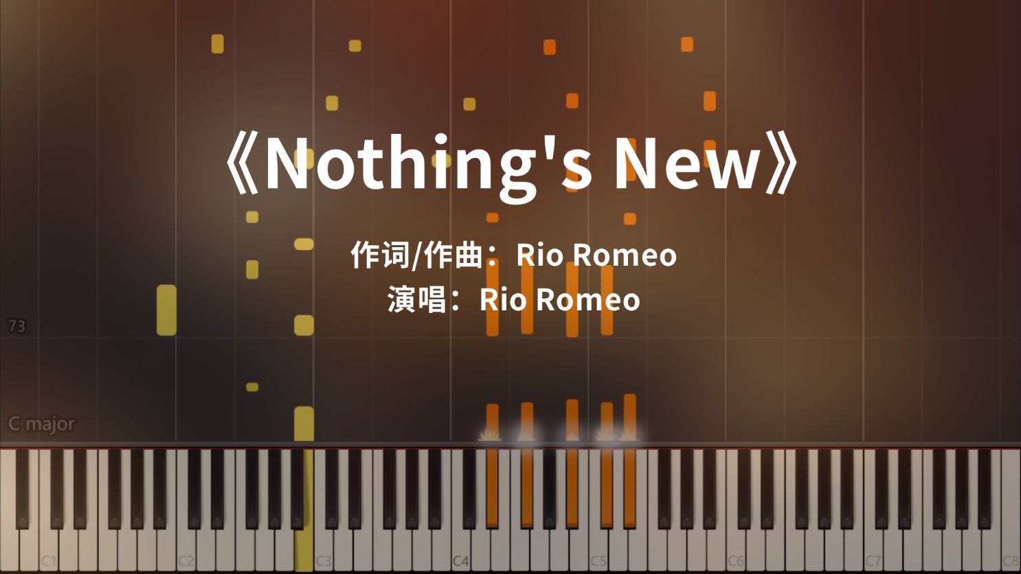 [图]《Nothing's New》钢琴极致还原（Rio Romeo）