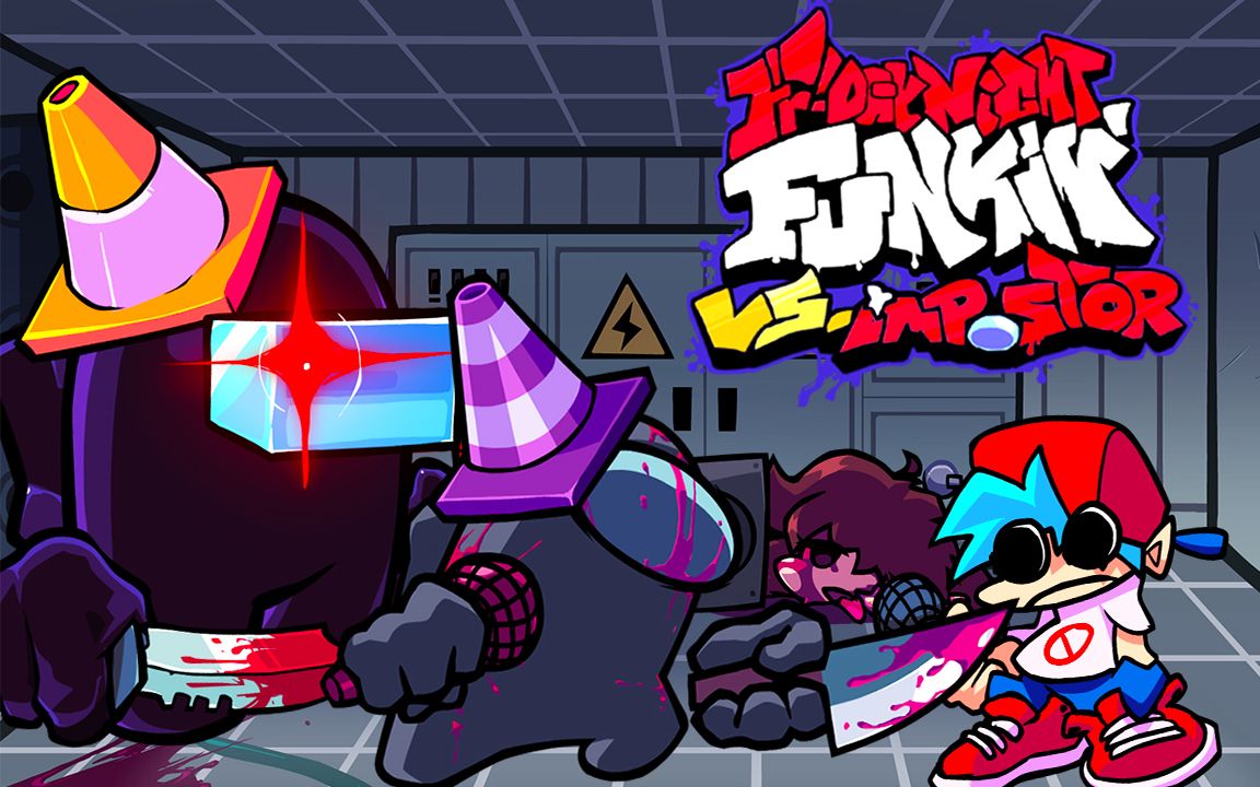 fnf太空狼人杀模组大更新! imposter内鬼 v4! 第六周目! 周五夜放克