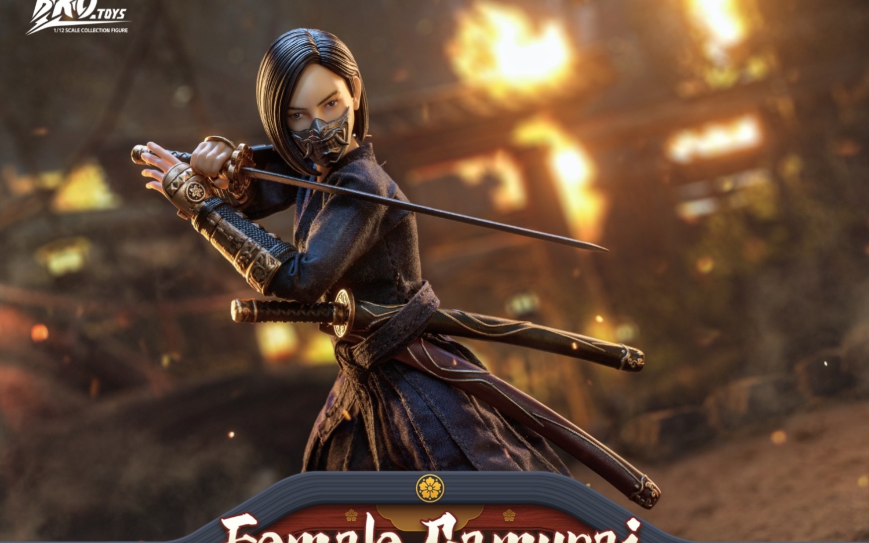 【新品预定】brotoys 女武士 1/12半包胶可动