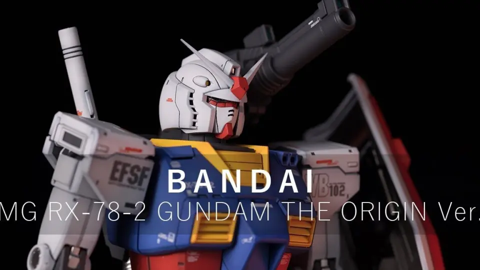 BUILD THE ORIGIN MG 1-100 RX-78-2 GUNDAM with son 全塗装4K_哔哩哔 