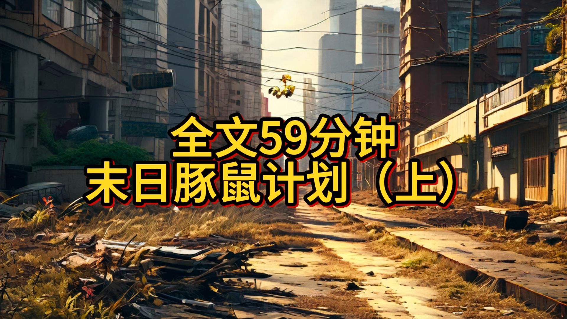 一口气看完末日文系列:《末日豚鼠计划(上)》哔哩哔哩bilibili