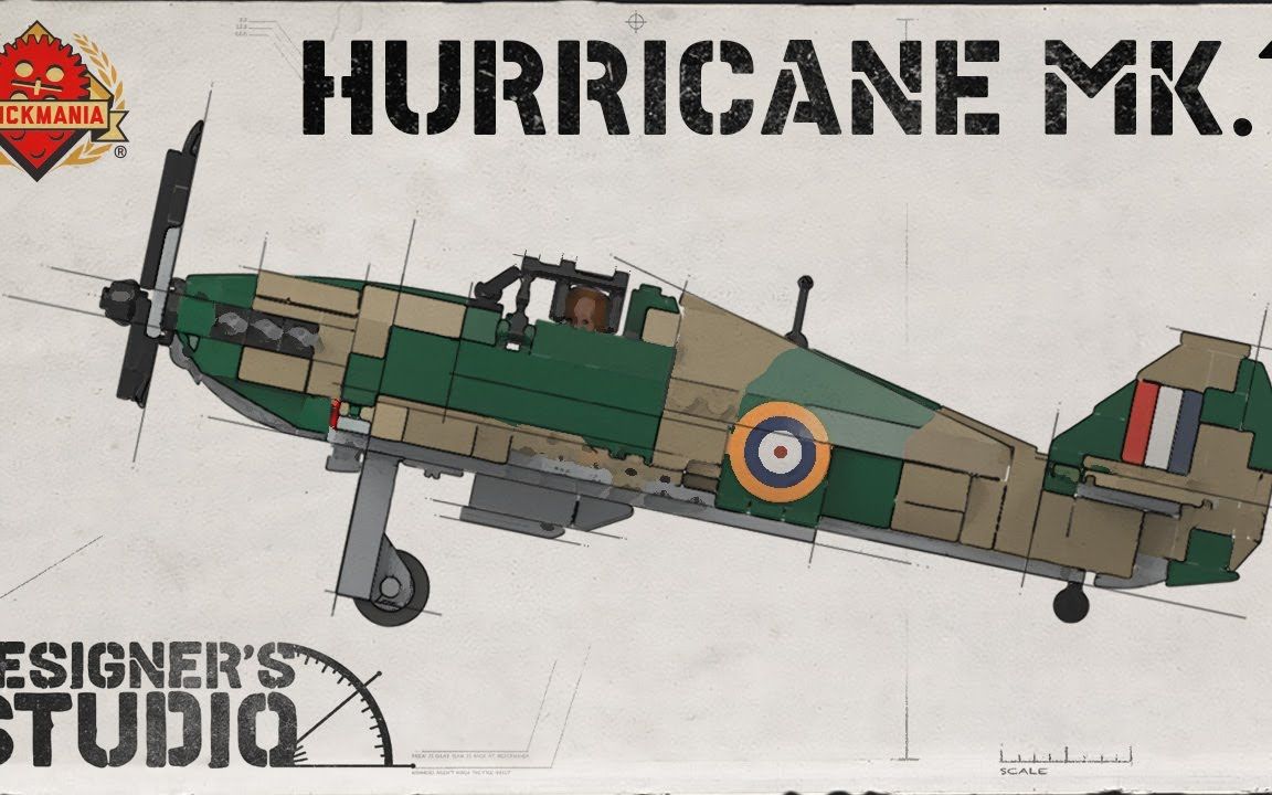 【Brickmania TV】飓风式战斗机 Hurricane Mk. I – WWII RAF Fighter Aircraft哔哩哔哩bilibili