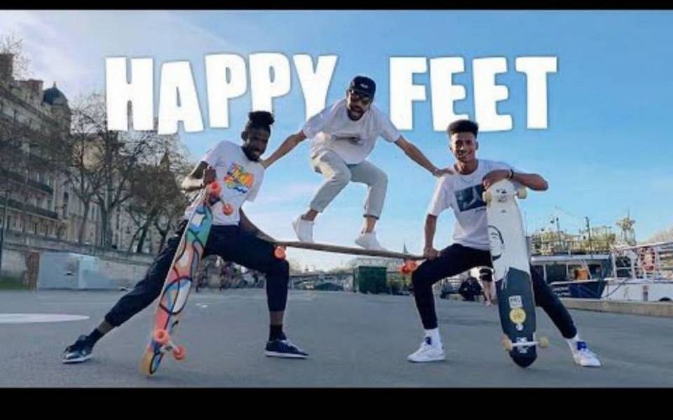 特技滑板表演 快乐的脚 长板舞 HAPPY FEET Longboard dancing freestyle哔哩哔哩bilibili