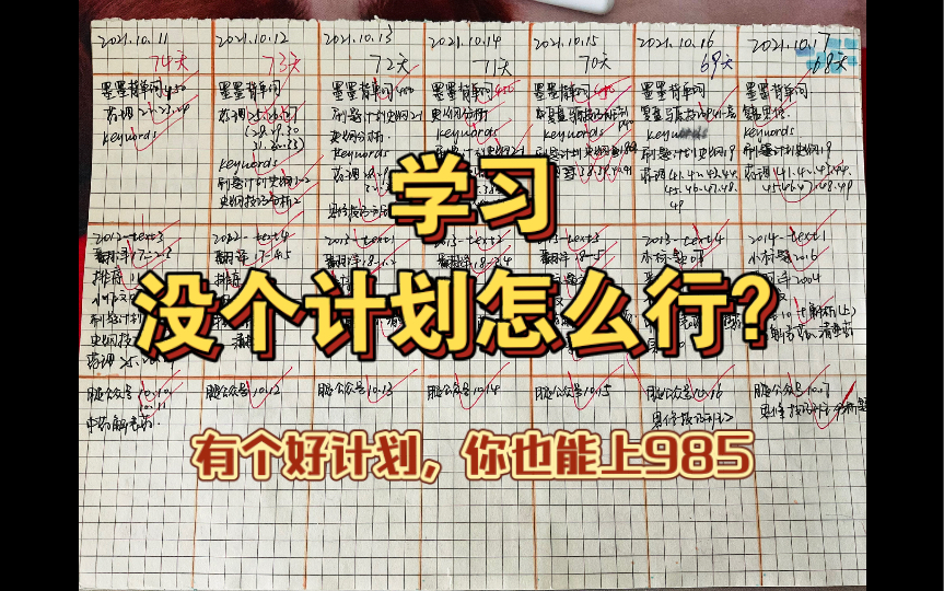 [图]【23考研】6月无计划，12月徒伤悲，现在不学更待何时？想要每天都能坐得住还得靠适合自己的学习计划