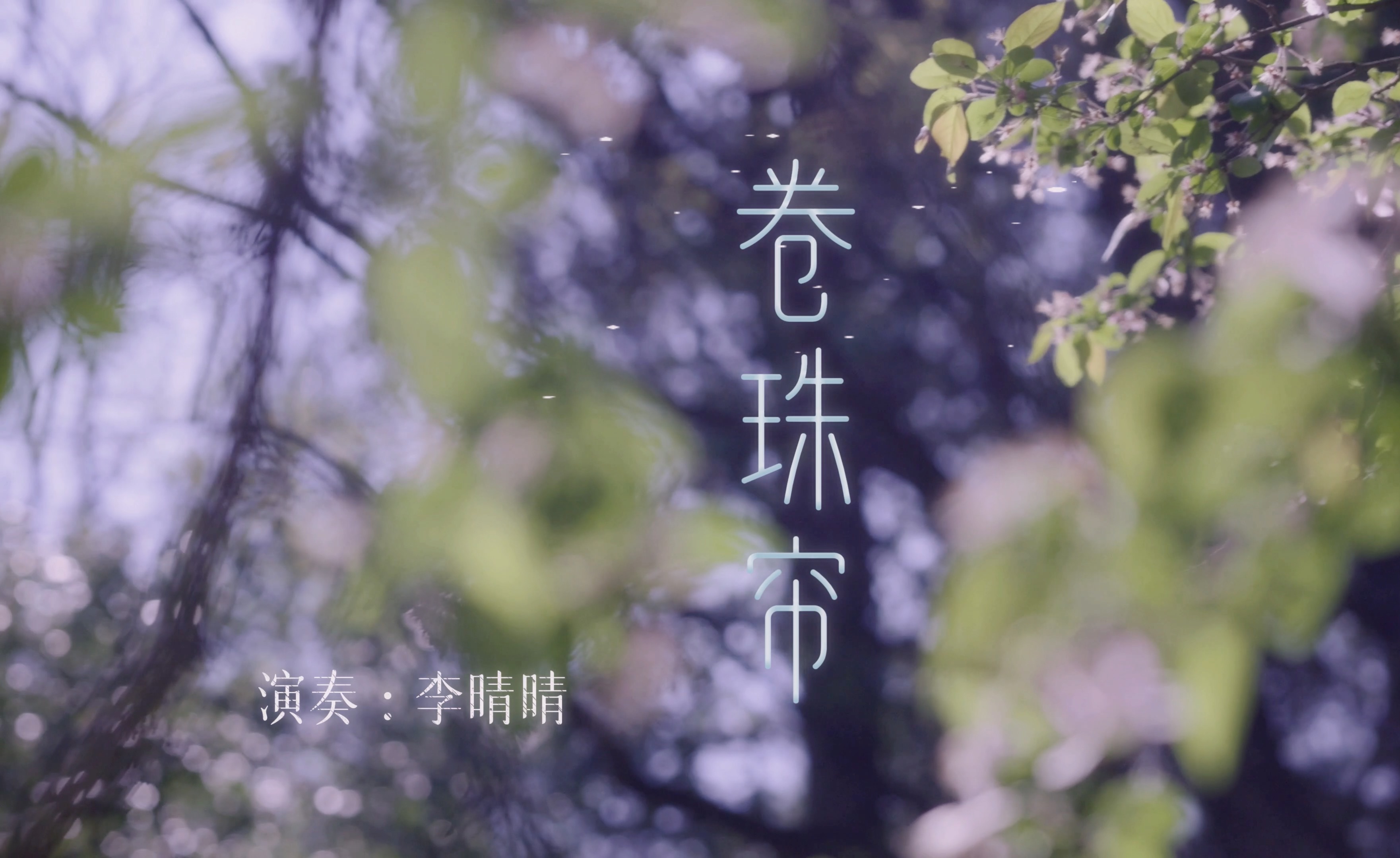 一曲古筝版《卷珠帘》嘆流水兮落花傷