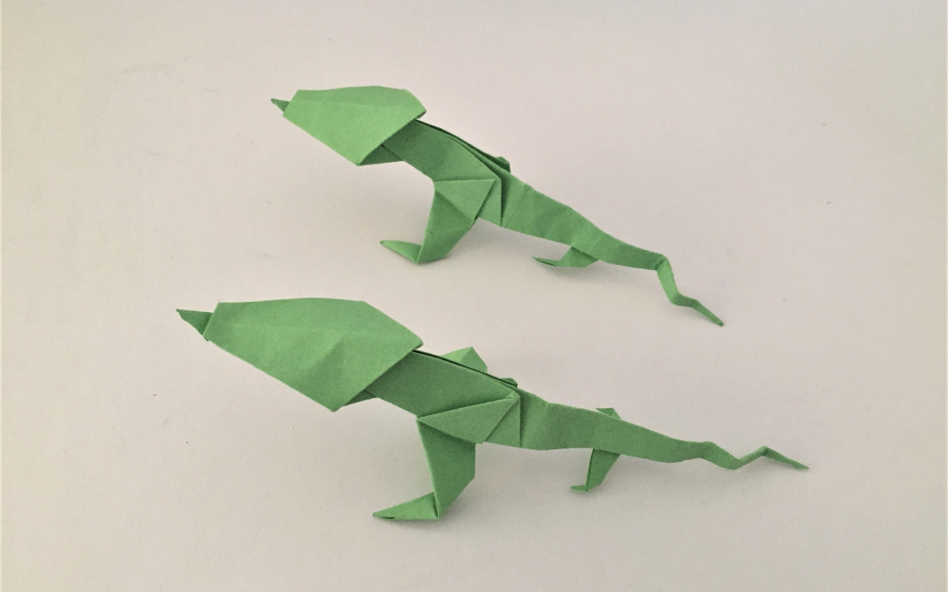 折纸 蜥蜴_哔哩哔哩_bilibili