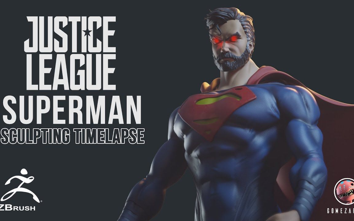 【zbrush教程】没能拯救美国疫情的超人,原来是老了.老超人zb一个.