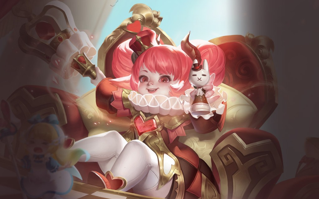 活动作品传说对决体验服爱丽丝皮肤红桃皇后