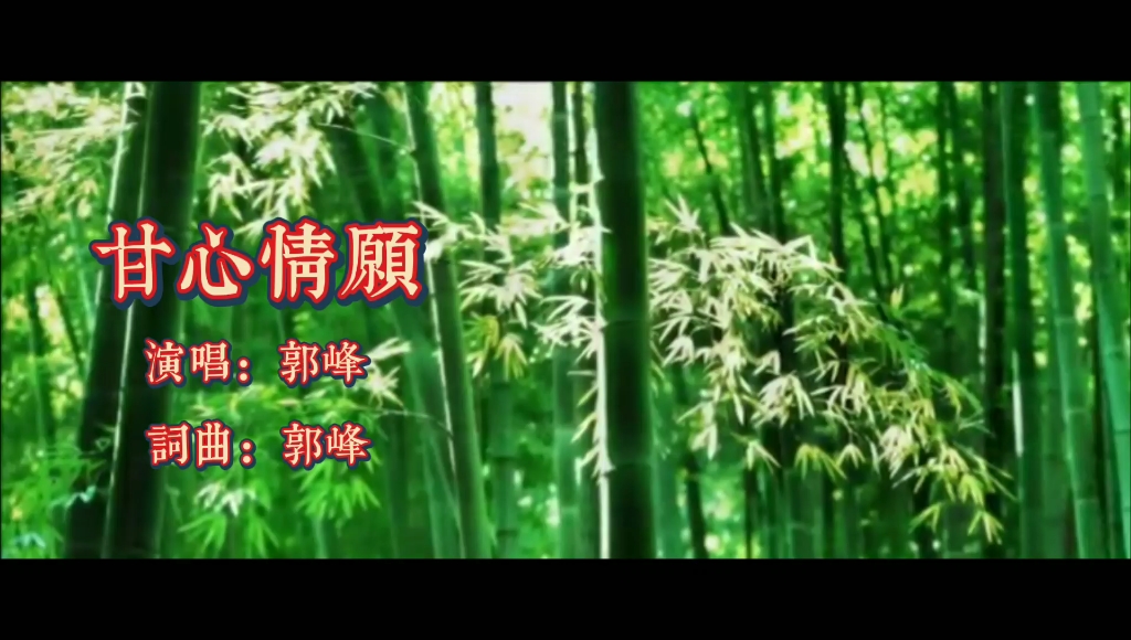 郭峰《甘心情愿》_哔哩哔哩_bilibili