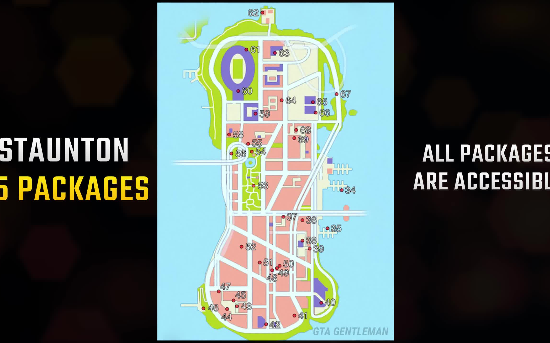 gta3终极版的所有隐藏包裹位置