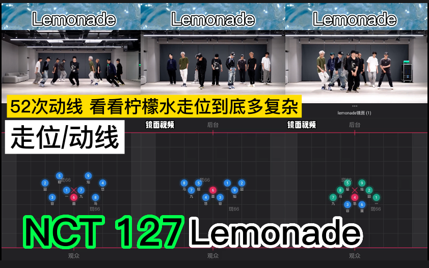 [图]【走位/动线】NCT 127 《lemonade》 52次动线 一起看看走位吧~