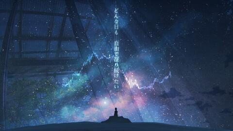 天际线城市夜景星空男子摩托车唯美意境壁纸 彼岸壁纸手机版