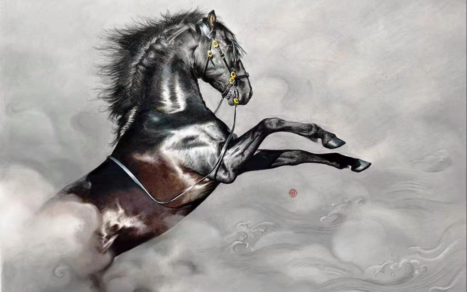 【彩铅】画一匹汗血宝马