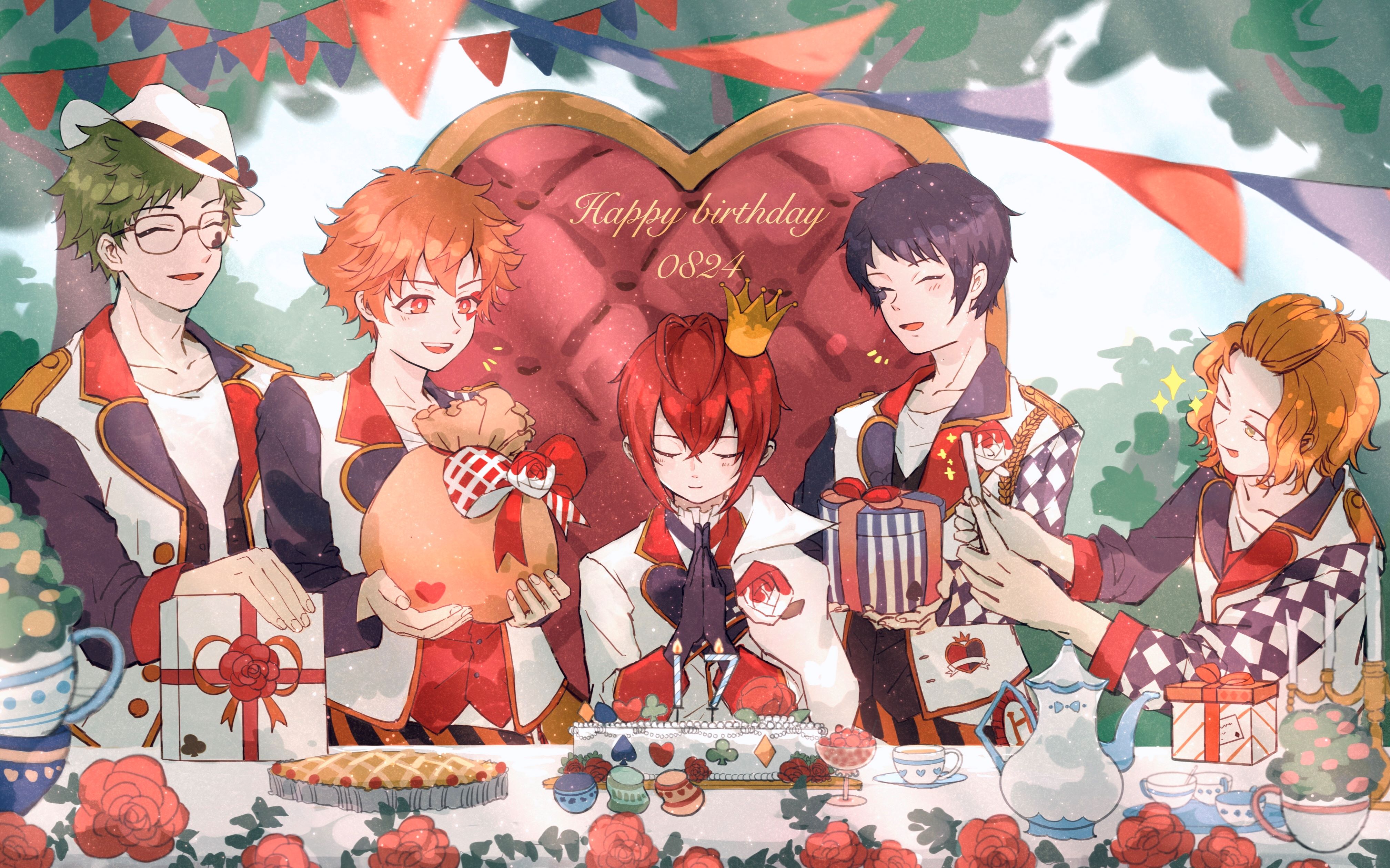 扭曲仙境上色过程riddle生日快乐有谁会不喜欢小皇后呢